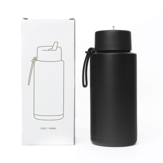 Custom 1L Reusable Bottles Silicone Handle
